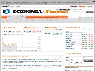 Screenshot sito: Repubblica.it Affari e Economia