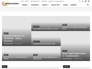 Screenshot sito: Tech Station