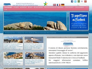 Screenshot sito: Parco della Maddalena