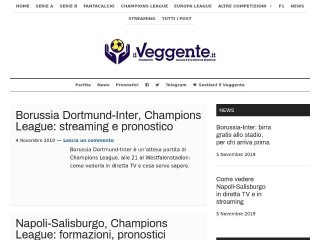 Screenshot sito: Il Veggente