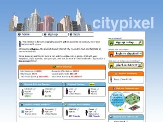 Screenshot sito: Citypixel