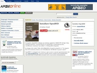Screenshot sito: Installare OpenBSD