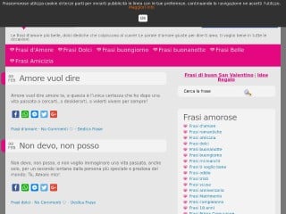 Screenshot sito: Frasiamorose.it