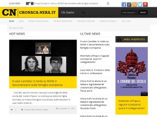 Screenshot sito: Cronaca-Nera.it