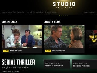 Screenshot sito: Studio Universal