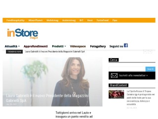 Screenshot sito: InStore Mag