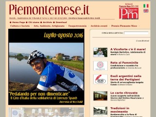Screenshot sito: Piemonte Magazine