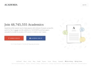 Screenshot sito: Academia.edu