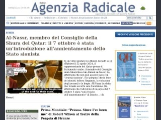 Screenshot sito: Agenziaradicale.com