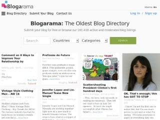 Screenshot sito: Blogarama