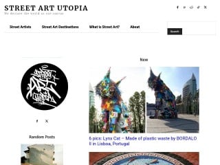 Screenshot sito: Street Art Utopia