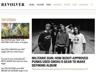 Screenshot sito: RevolverMag