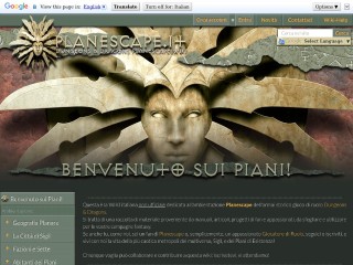 Screenshot sito: Planescape