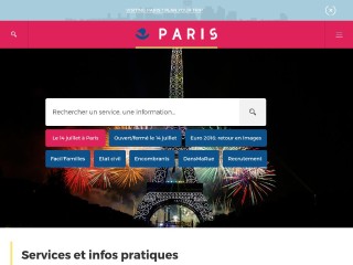 Screenshot sito: Les Pages de Paris
