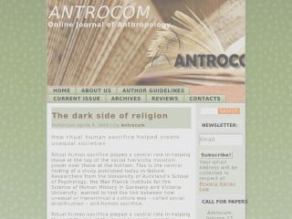 Screenshot sito: Antrocom