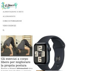 Screenshot sito: Il Fitness