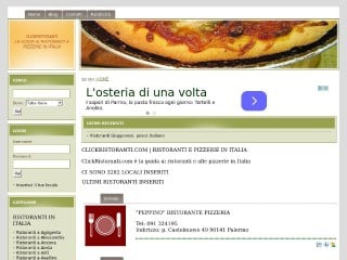 Screenshot sito: ClickRistoranti.com