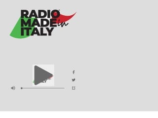 Screenshot sito: Radio Made in Italy