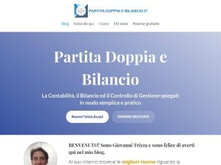 Screenshot sito: Partita Doppia e Bilancio
