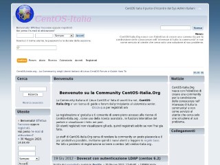 Screenshot sito: CentOS-Italia.Org