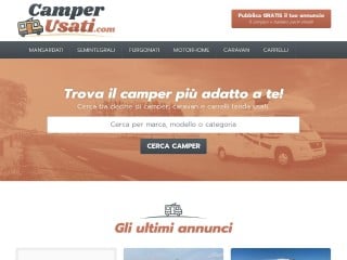 Screenshot sito: CamperUsati.com