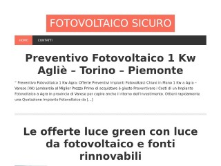 Screenshot sito: Fotovoltaico-sicuro.it