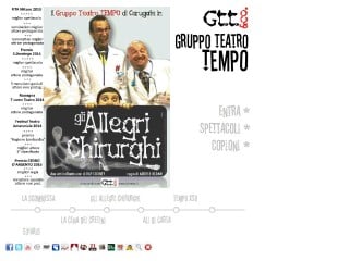 Screenshot sito: Gruppo teatro Tempo