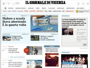 Screenshot sito: Il giornale di Vicenza