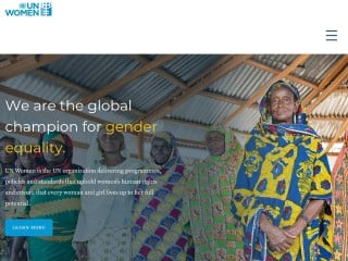 Screenshot sito: UN Women