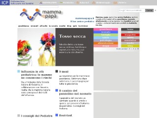 Screenshot sito: Mammaepapa.it