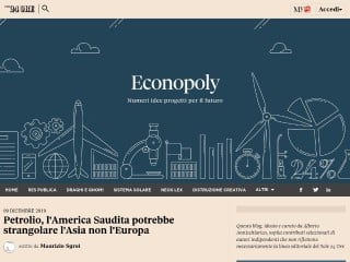 Screenshot sito: Econopoly