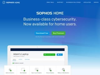 Screenshot sito: Sophos Antivirus