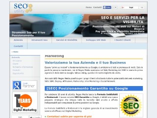 Screenshot sito: Seo Utility