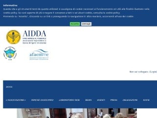 Screenshot sito: Aidda.org