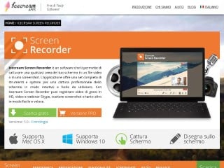 Screenshot sito: Icecream Screen Recorder