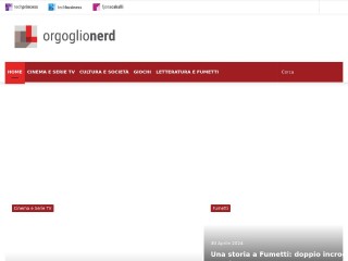 Screenshot sito: Orgoglio Nerd