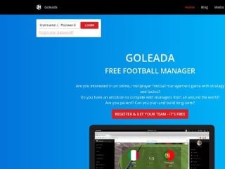 Screenshot sito: Goleada