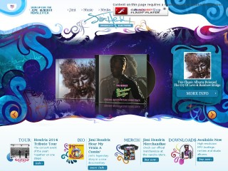 Screenshot sito: Jimi Hendrix