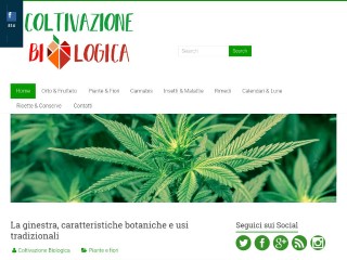 Screenshot sito: ColtivazioneBiologica.it