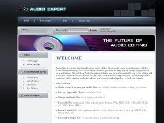 Screenshot sito: AudioExpert