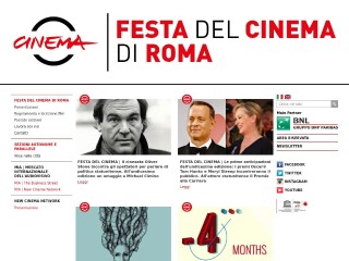 Screenshot sito: Roma Film Fest