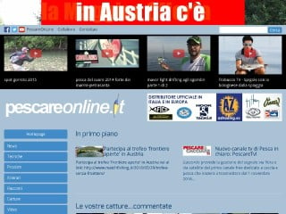 Screenshot sito: Pescare Online