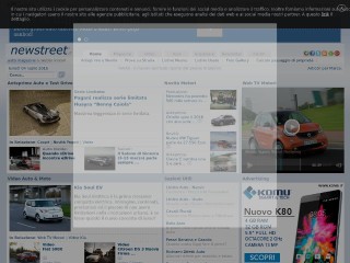 Screenshot sito: Newstreet Magazine