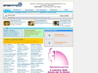 Screenshot sito: La Ragnatela