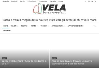 Screenshot sito: Barca a Vela