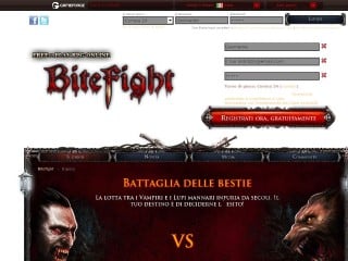 Screenshot sito: Bitefight