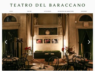 Screenshot sito: Teatro del Baraccano