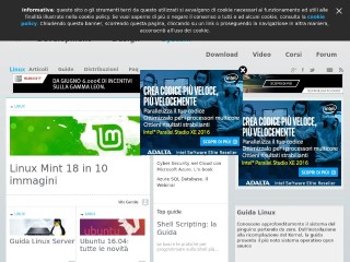 Screenshot sito: Linux.html.it