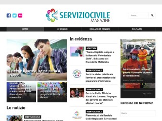 Screenshot sito: ServizioCivileMagazine