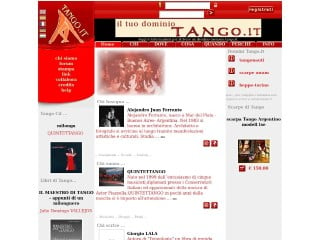Screenshot sito: Tango.it